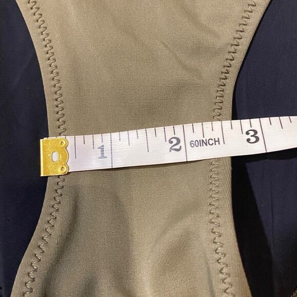 Solid and Striped Nina One Piece Swimsuit Women Small Olive Green Missing Beltd - Picture 11 of 14